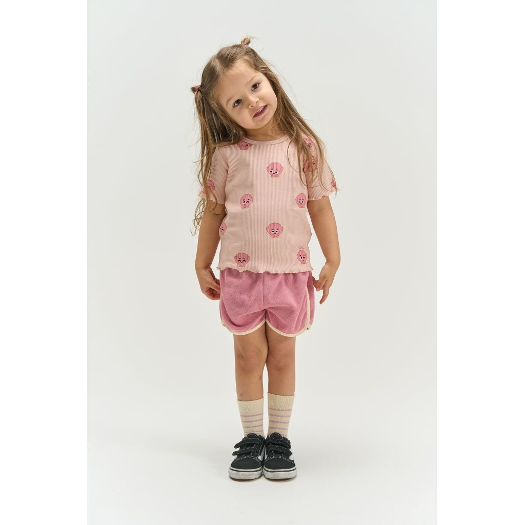 The New korte broek meisje Tamira Terry Shorts Cashmere Rose (donkerroze)