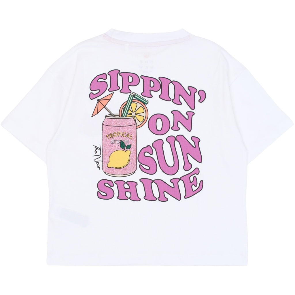 The New shirt meisje Tarla Tee Bright White (wit)