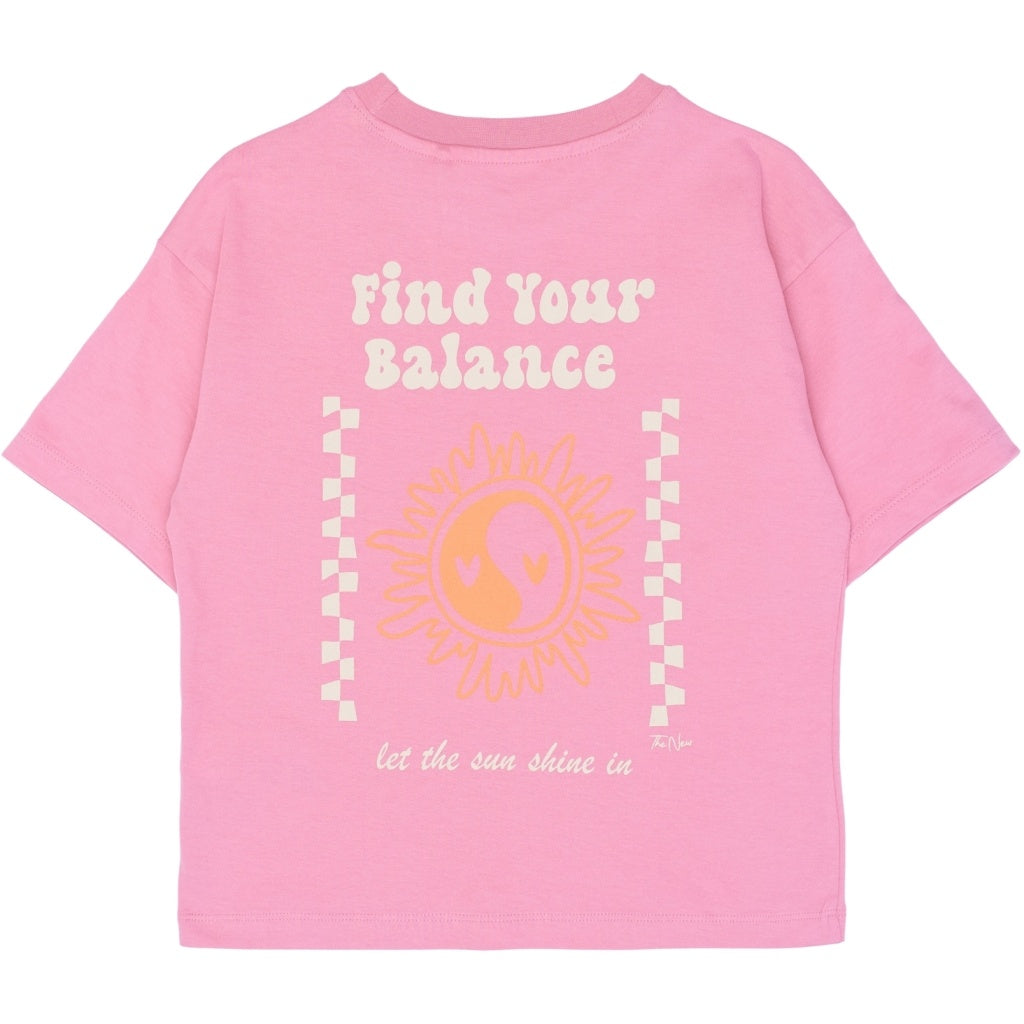 The New shirt meisje Taylen Tee Cashmere Rose (donkerroze)