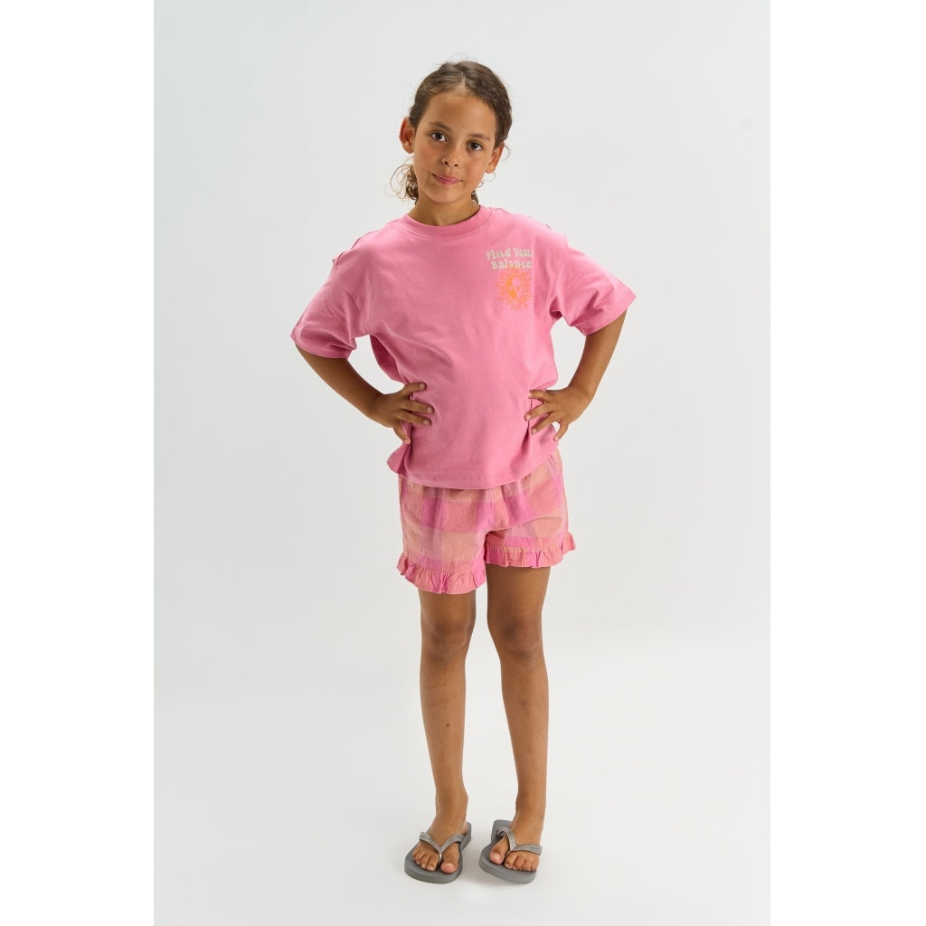 The New shirt meisje Taylen Tee Cashmere Rose (donkerroze)