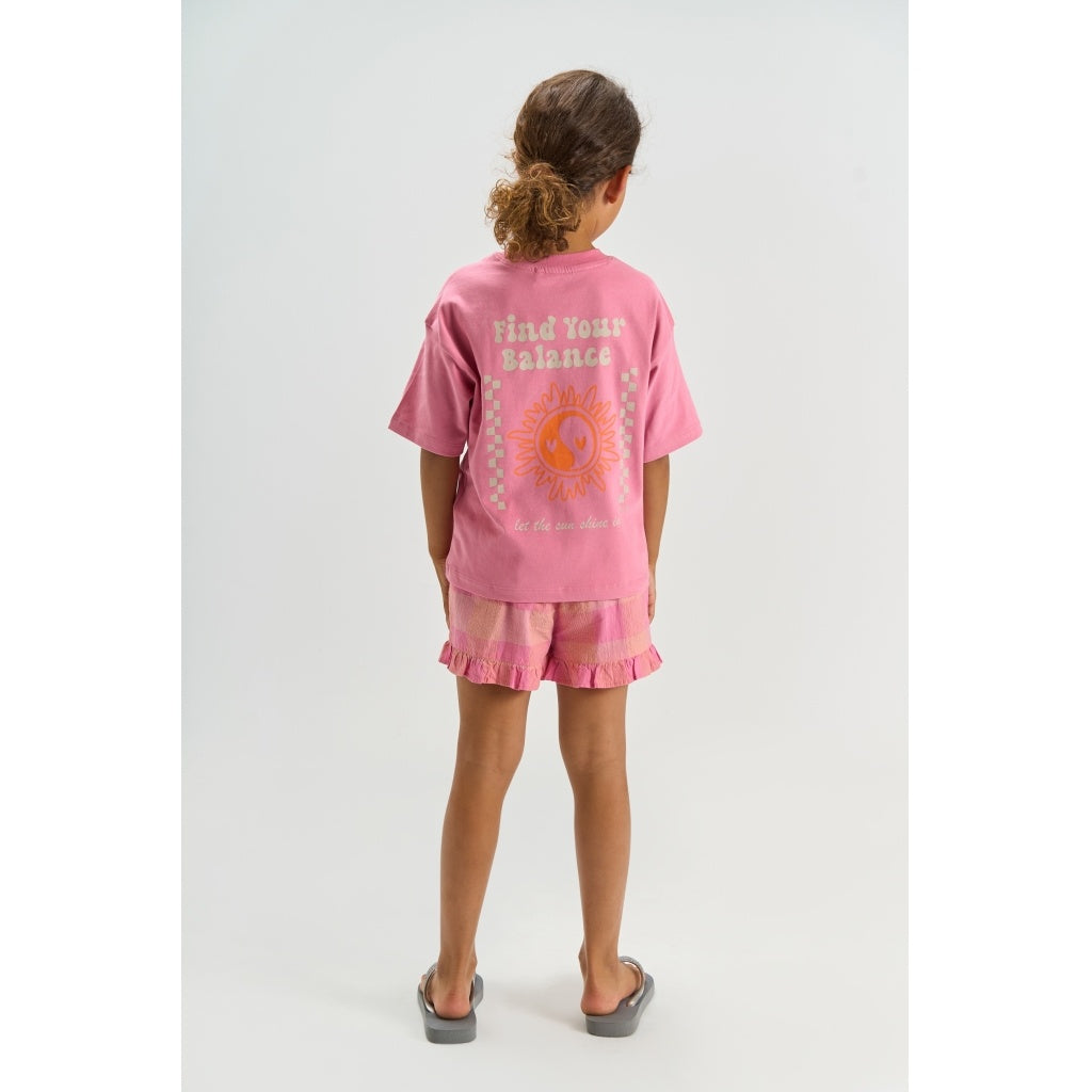 The New shirt meisje Taylen Tee Cashmere Rose (donkerroze)