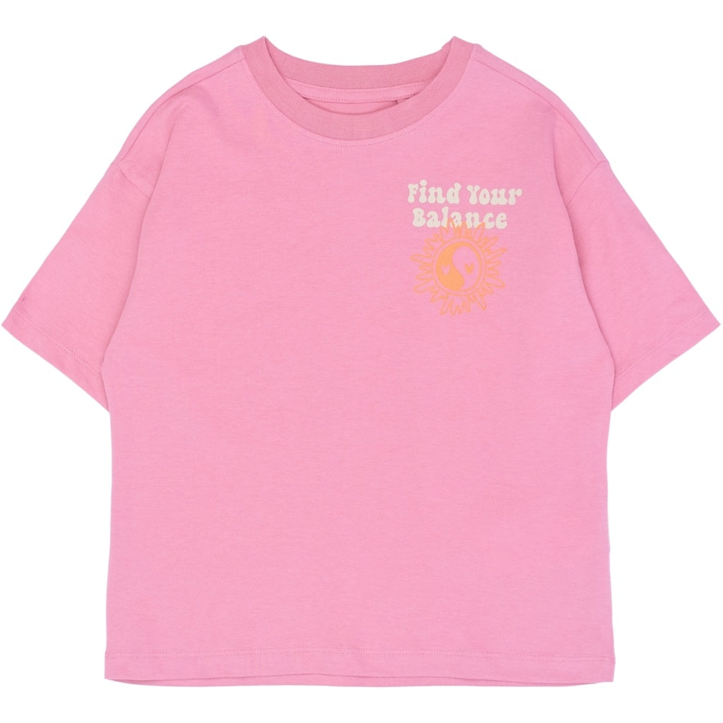 The New shirt meisje Taylen Tee Cashmere Rose (donkerroze)