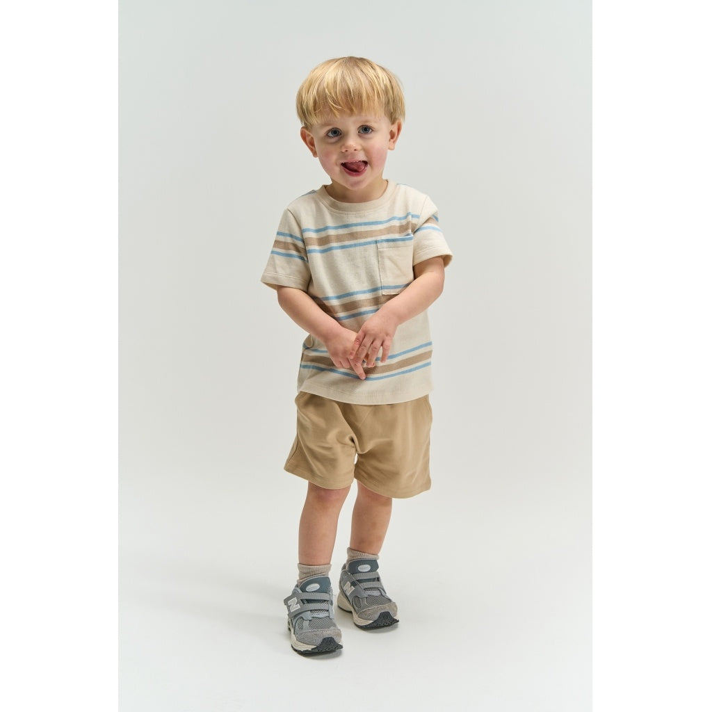 The New korte broek jongen Titan Shorts Humus (bruin)