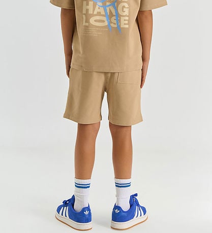 The New korte broek jongen Titus Short Humus (bruin)
