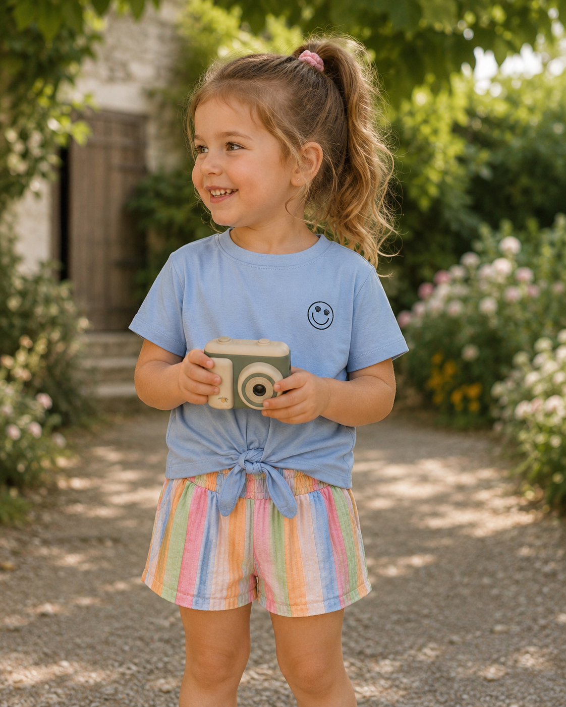 The New korte broek meisje Trace Shorts Multi Striped (meerkleurig gestreept)
