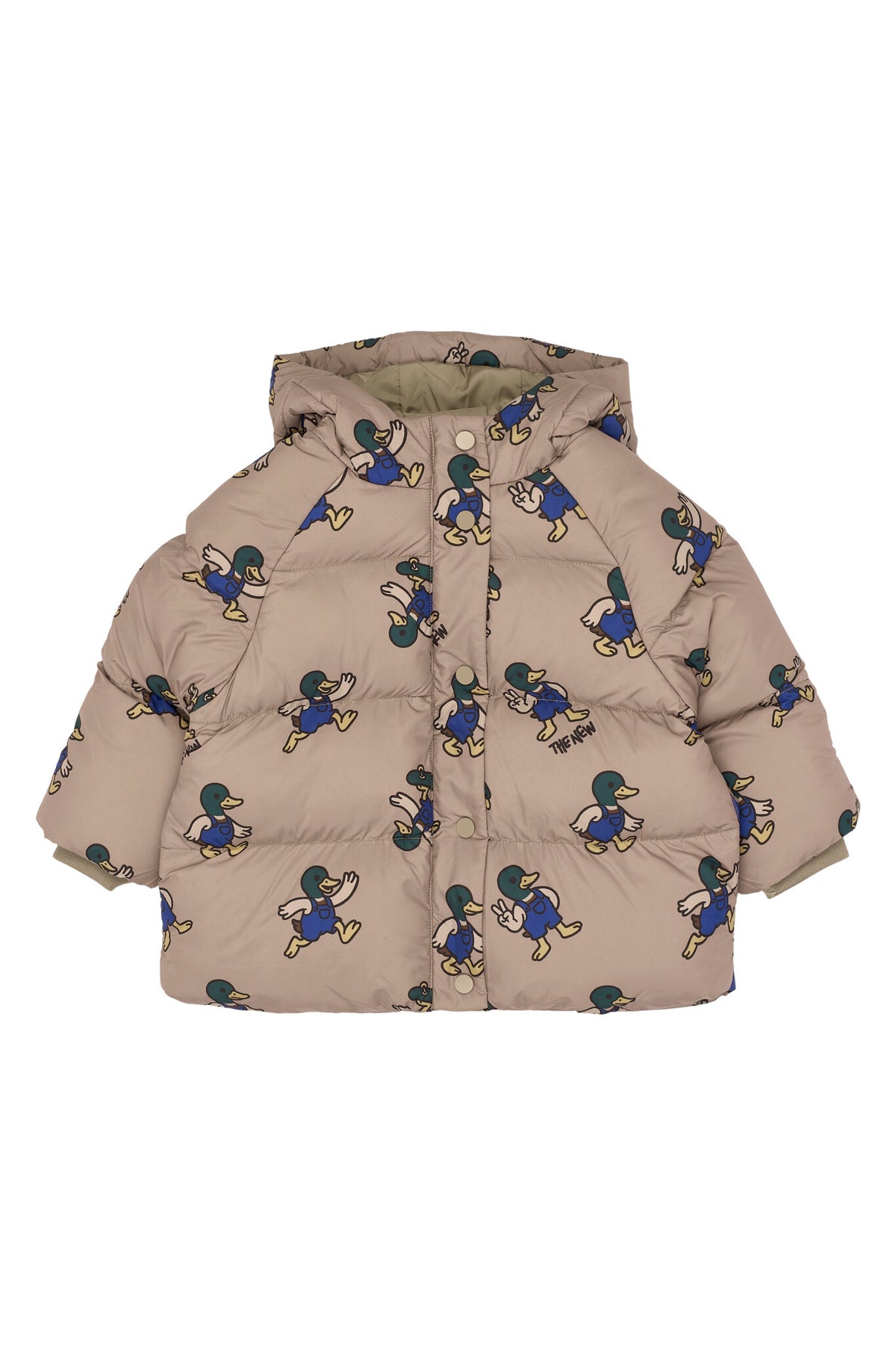 THE NEW puffer jas Uwe Taupe Gray (taupegrijs)
