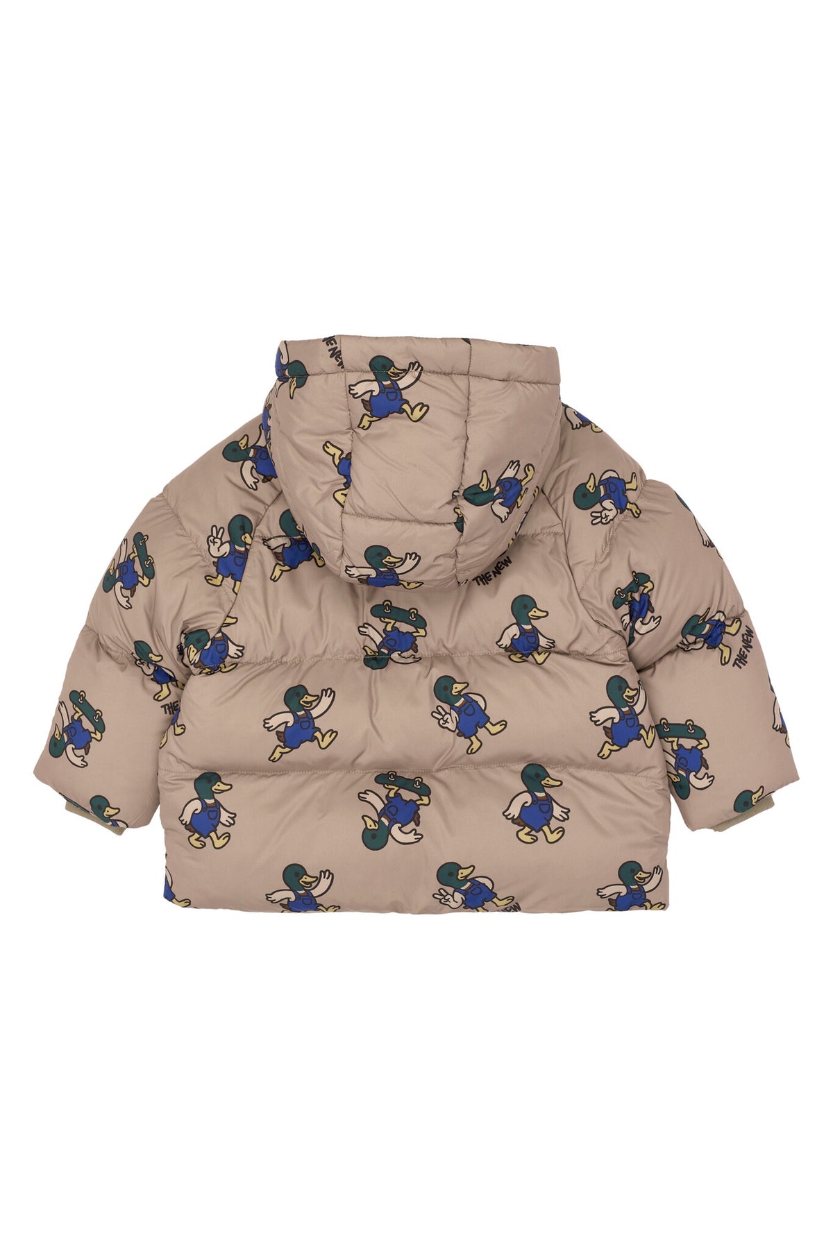 THE NEW puffer jas Uwe Taupe Gray (taupegrijs)