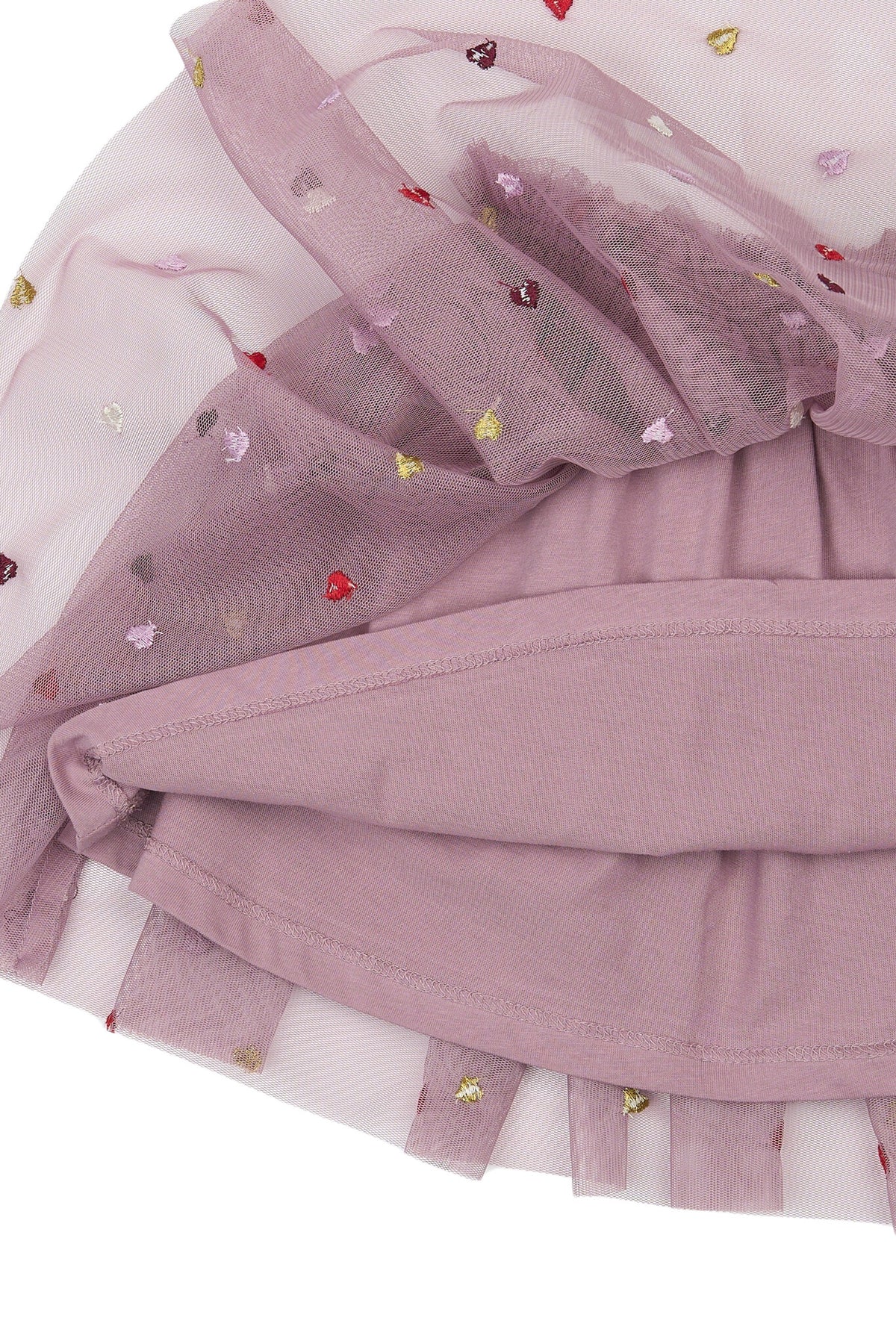 THE NEW rok meisje Vadia Mesh Elderberry lila/roze