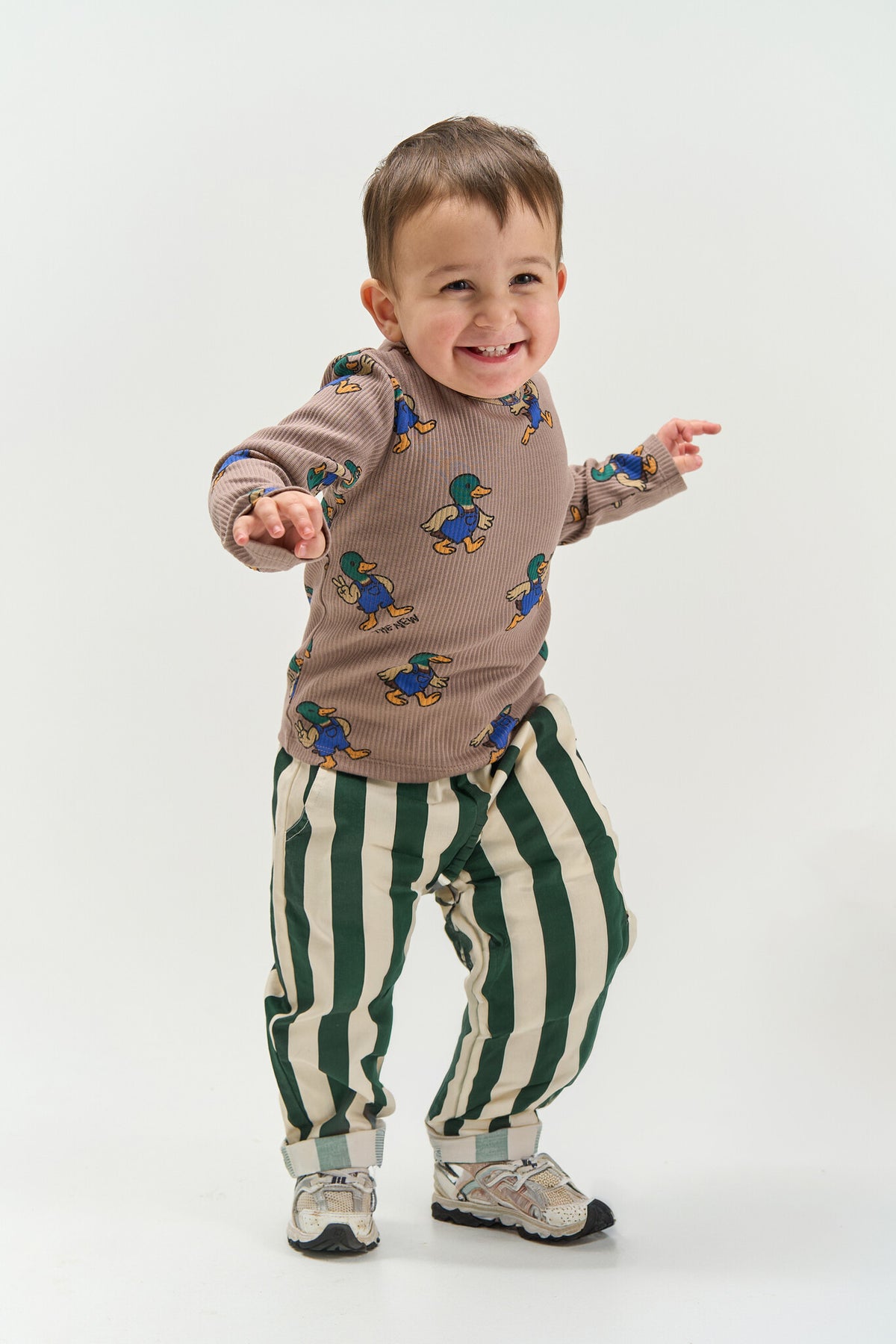 THE NEW sweater jongen Valdemar Taupe Gray (taupegrijs)