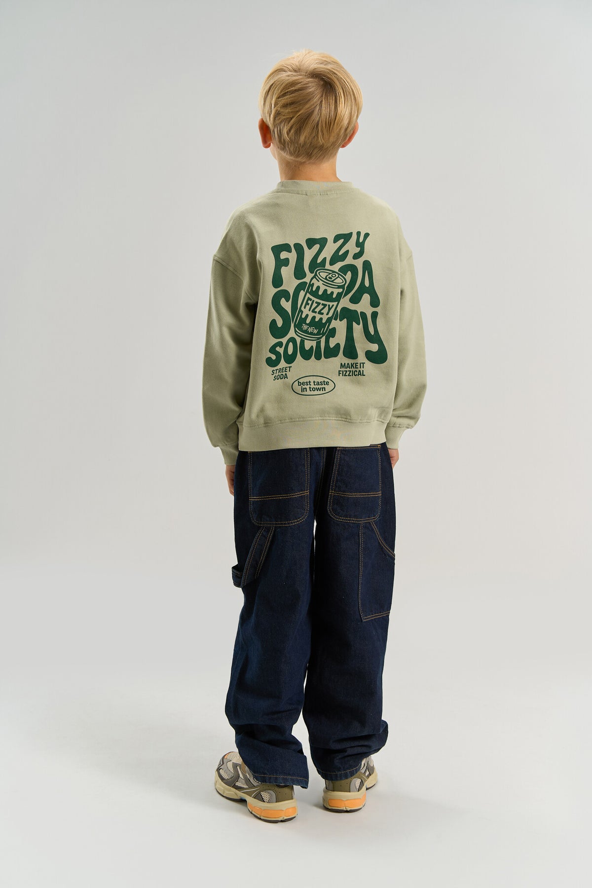 THE NEW sweater jongen Valentino Mineral Gray