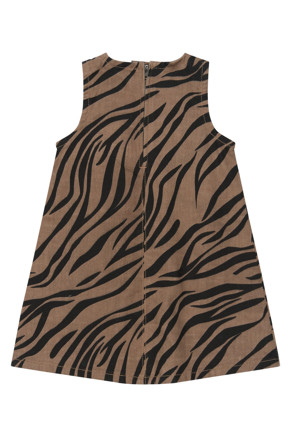 THE NEW denim jurk meisje Valonya Taupe Gray