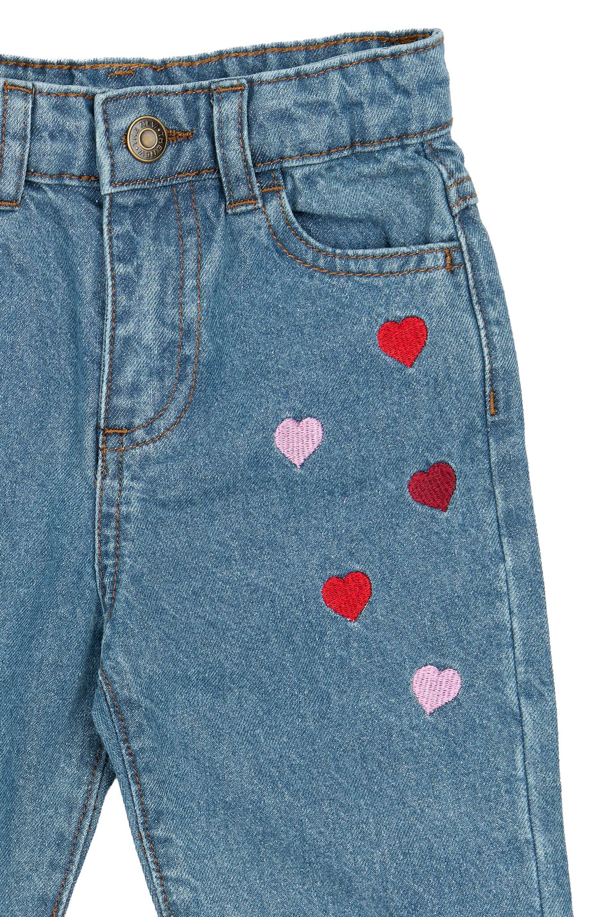THE NEW mom fit jeans meisje Valora Light Blue Denim (lichtblauw denim)