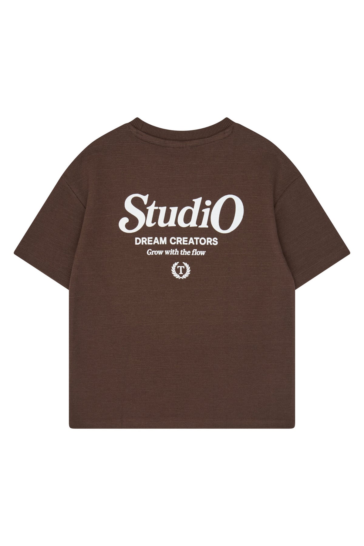 THE NEW T-shirt jongen Varl OS Chestnut (kastanjebruin)