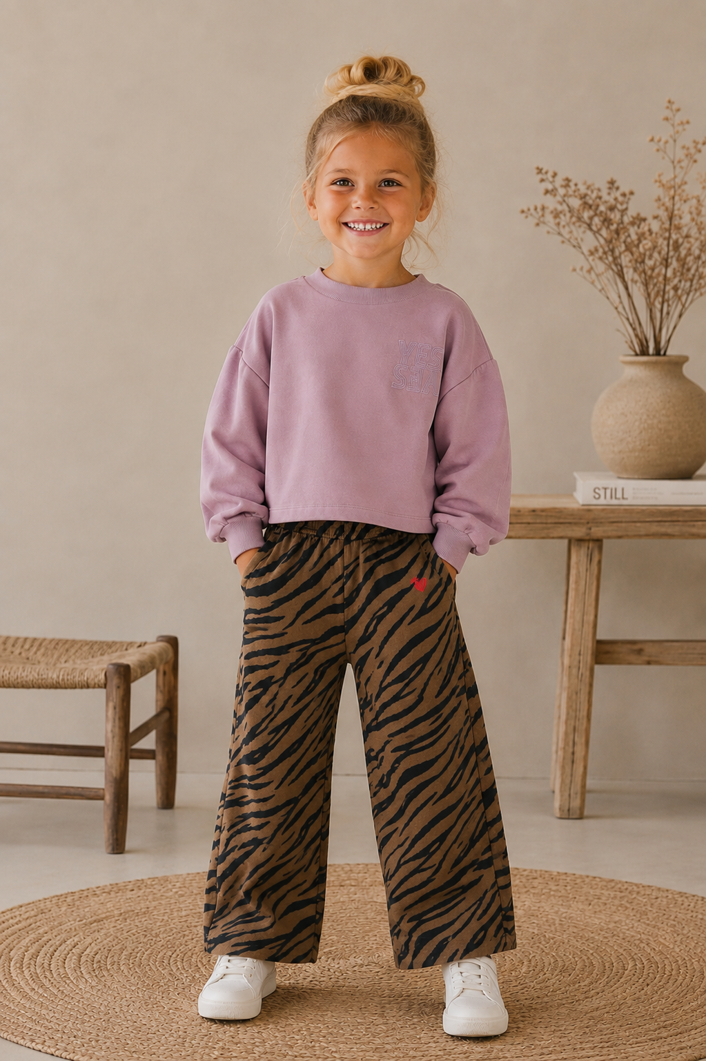 THE NEW sweater meisje Venus Elderberry (oudroze)