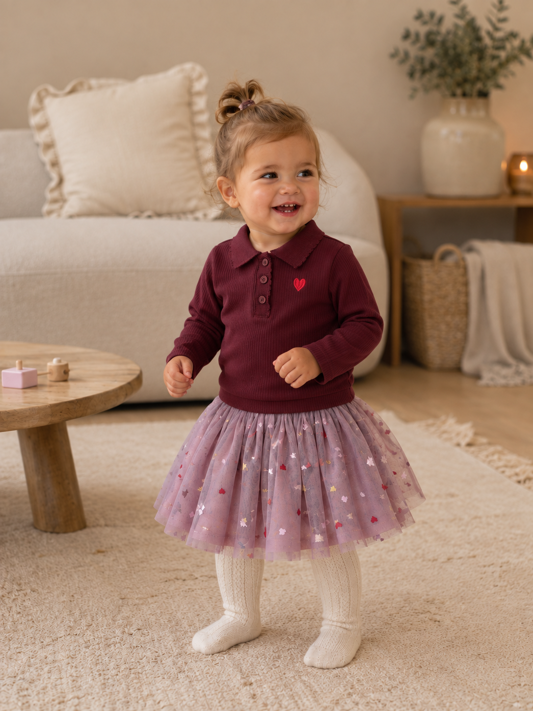 THE NEW sweater meisje Vernina Burgundy (bordeaux)