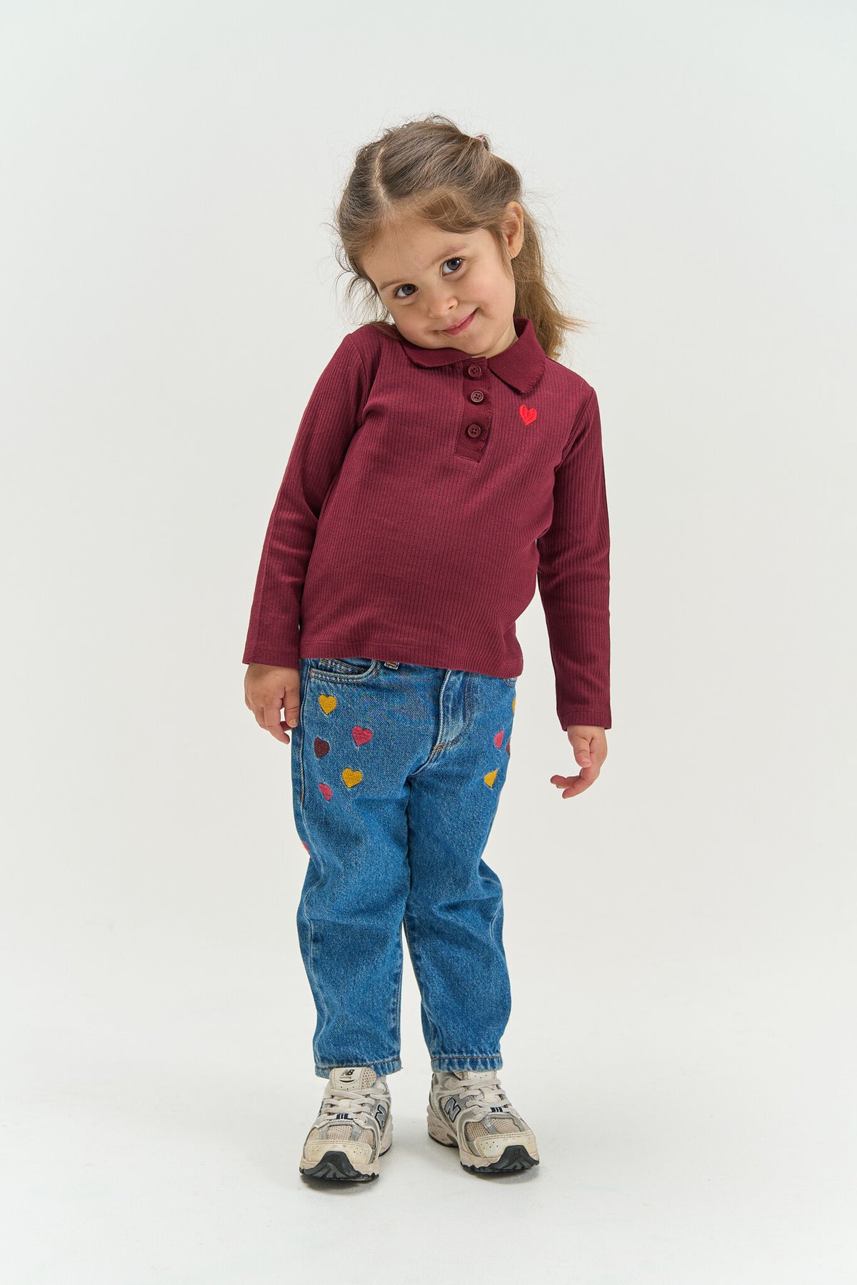 THE NEW sweater meisje Vernina Burgundy (bordeaux)