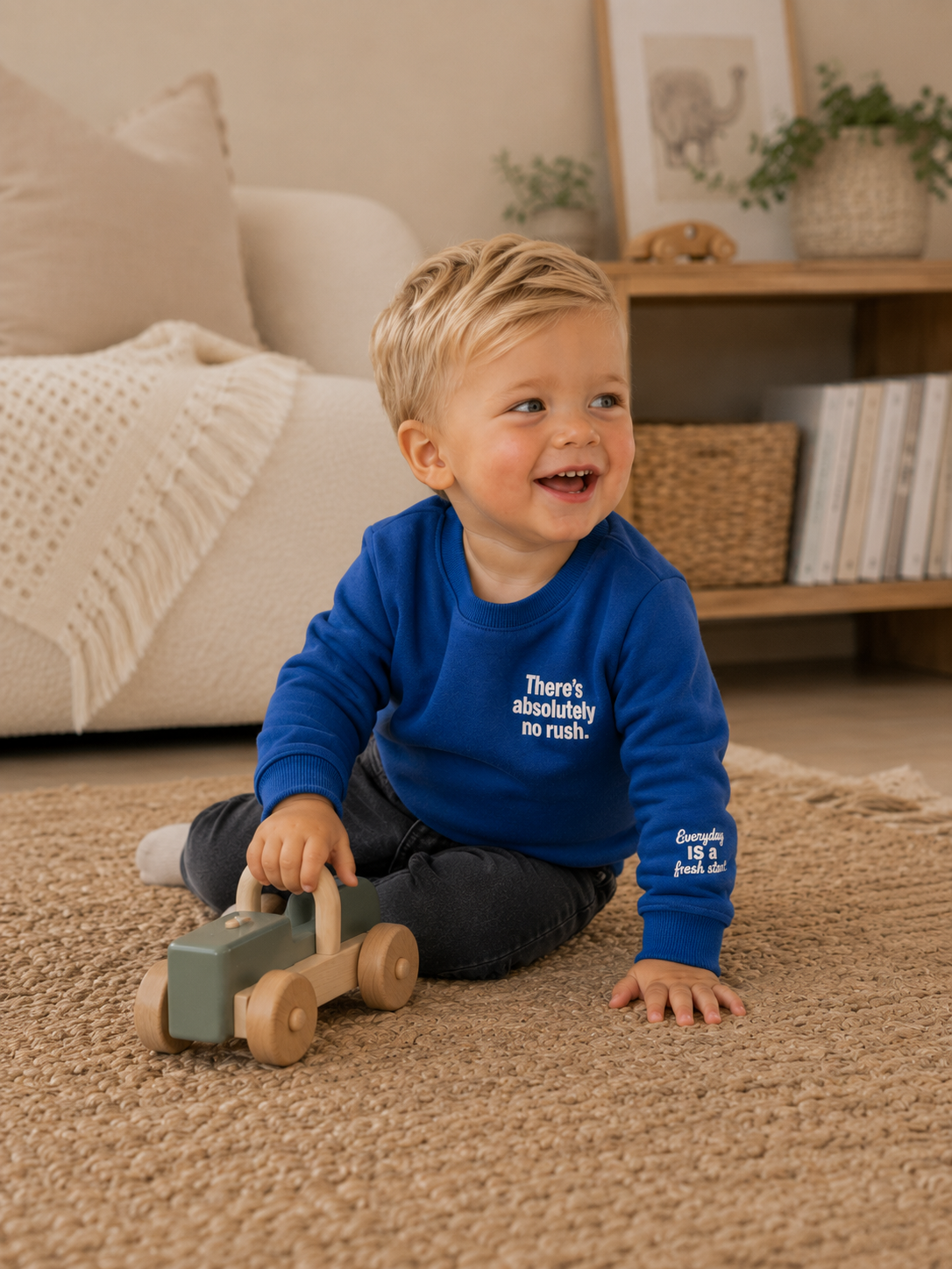 THE NEW trui jongen Vernon Sweatshirt Mazarine Blue (diepblauw)