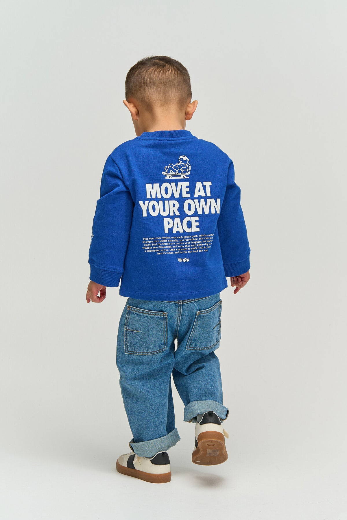 THE NEW trui jongen Vernon Sweatshirt Mazarine Blue (diepblauw)
