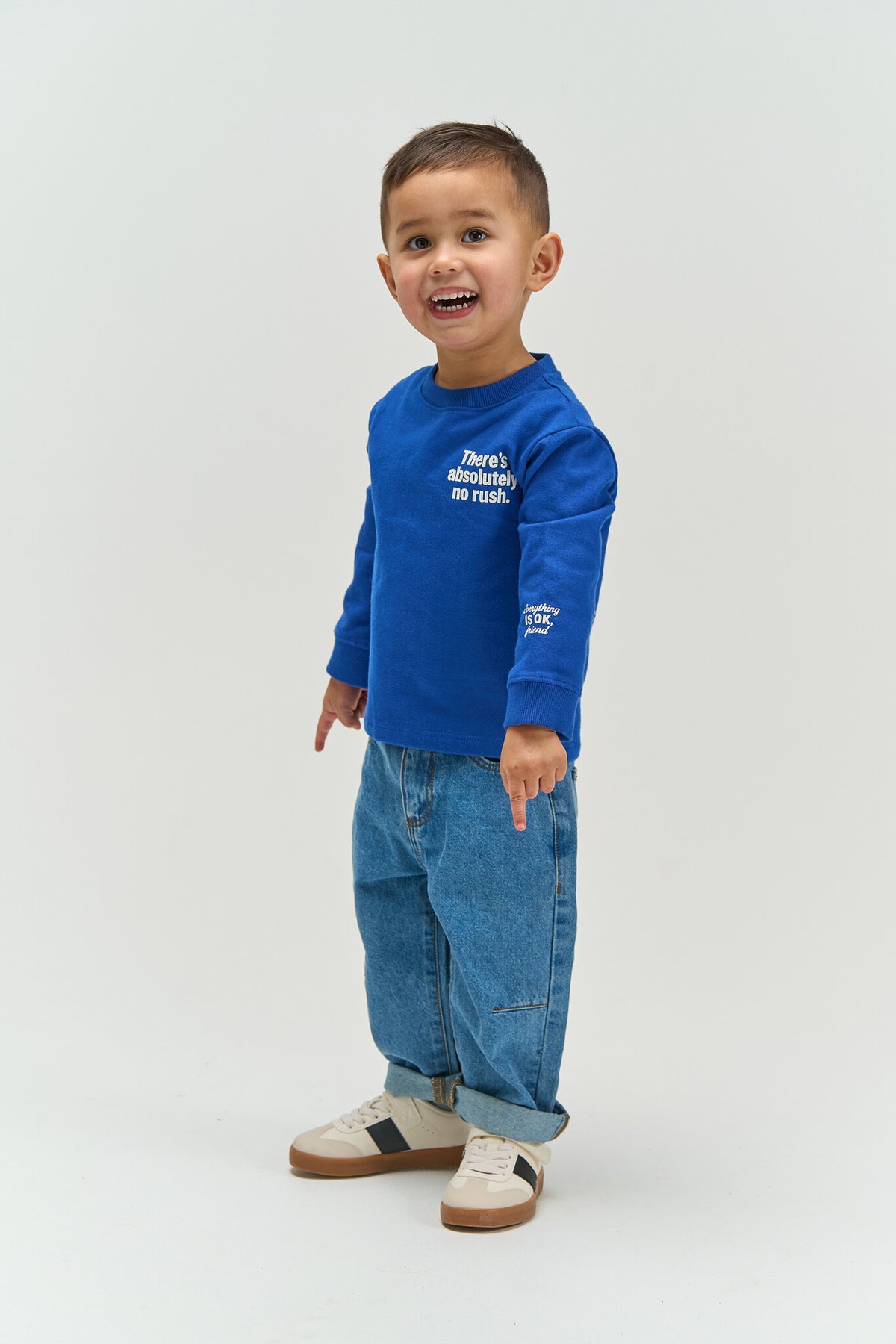 THE NEW trui jongen Vernon Sweatshirt Mazarine Blue (diepblauw)