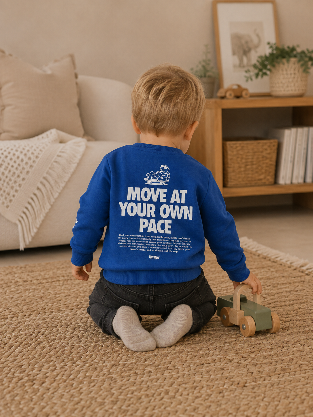 THE NEW trui jongen Vernon Sweatshirt Mazarine Blue (diepblauw)