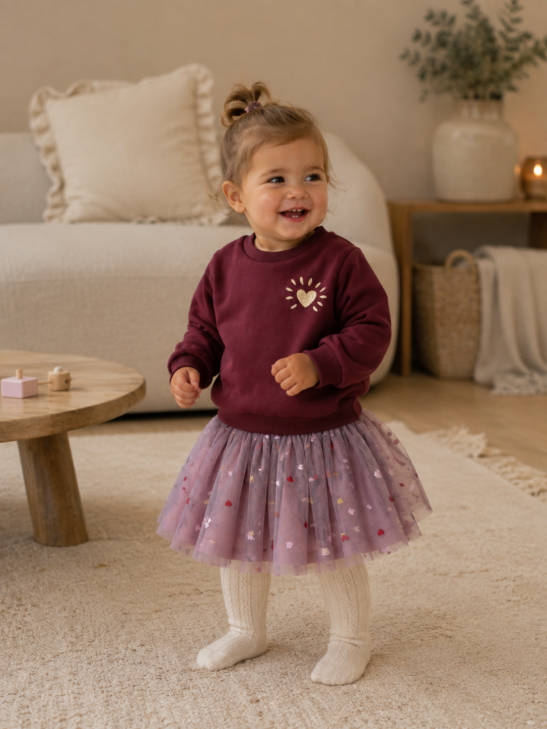 THE NEW sweater meisje Verona Burgundy (bordeaux)