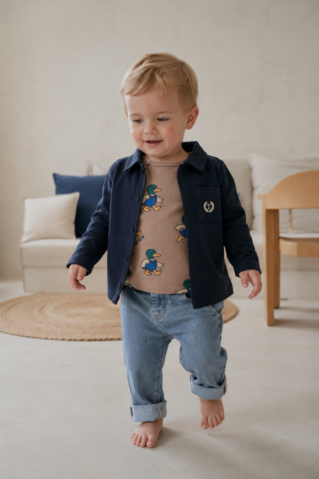 THE NEW blouse jongen Victory Cardigan Navy Blazer (donkerblauw)