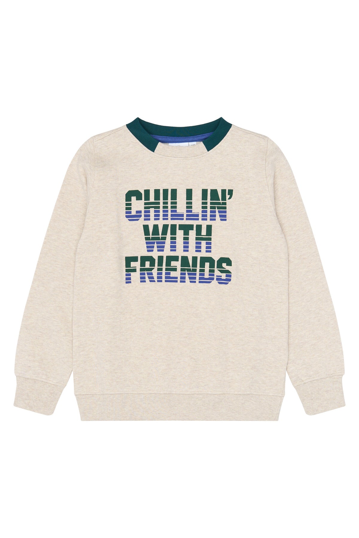 THE NEW sweater jongen Ville Oatmeal Melange (beige melange)