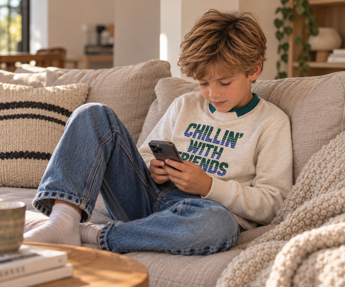 THE NEW sweater jongen Ville Oatmeal Melange (beige melange)