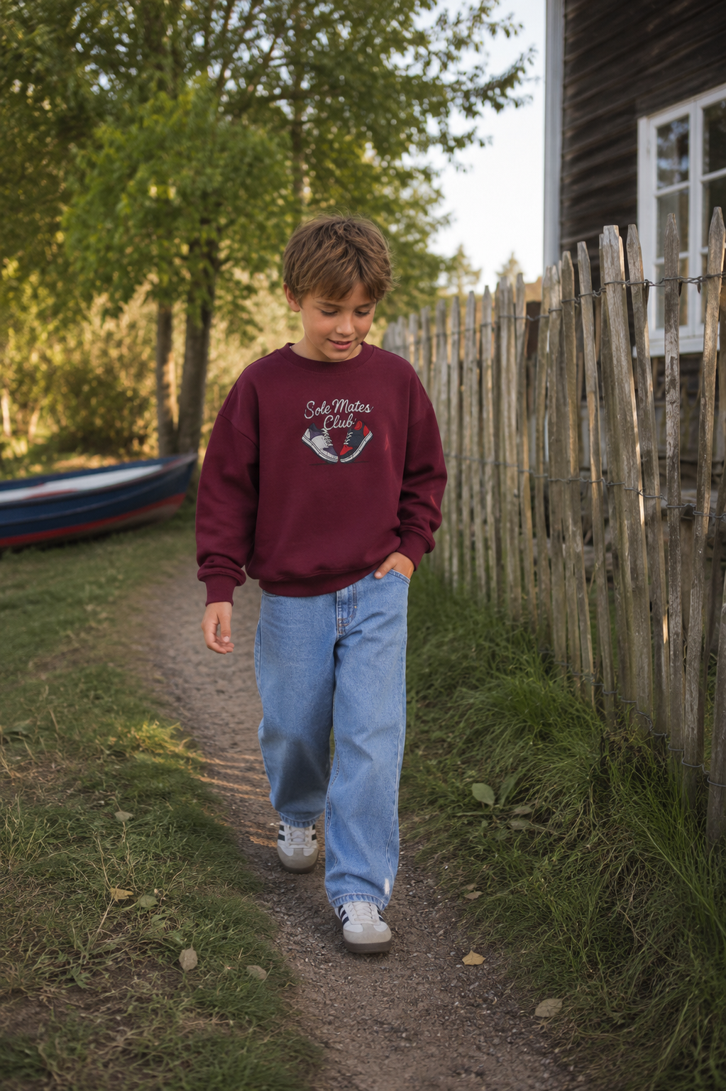 THE NEW sweater jongen Vitalio Burgundy (bordeaux)