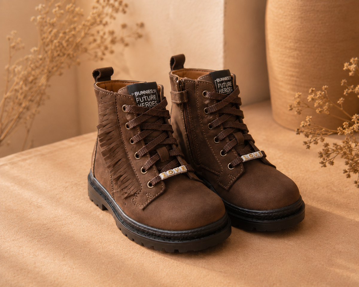 Bunnies Tasha Trail veterboots kind Dark Brown (donkerbruin)