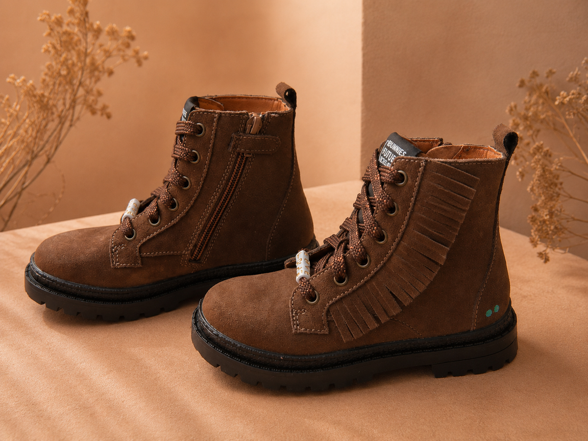 Bunnies Tasha Trail veterboots kind Dark Brown (donkerbruin)