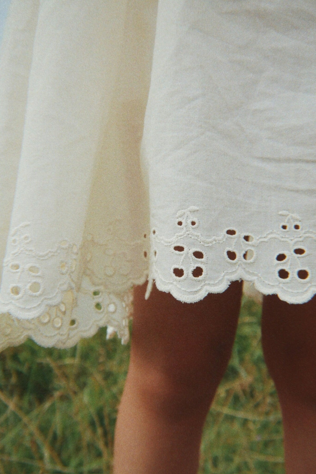 Konges Sløjd jurk meisje Posey Dress Antique White gebroken wit