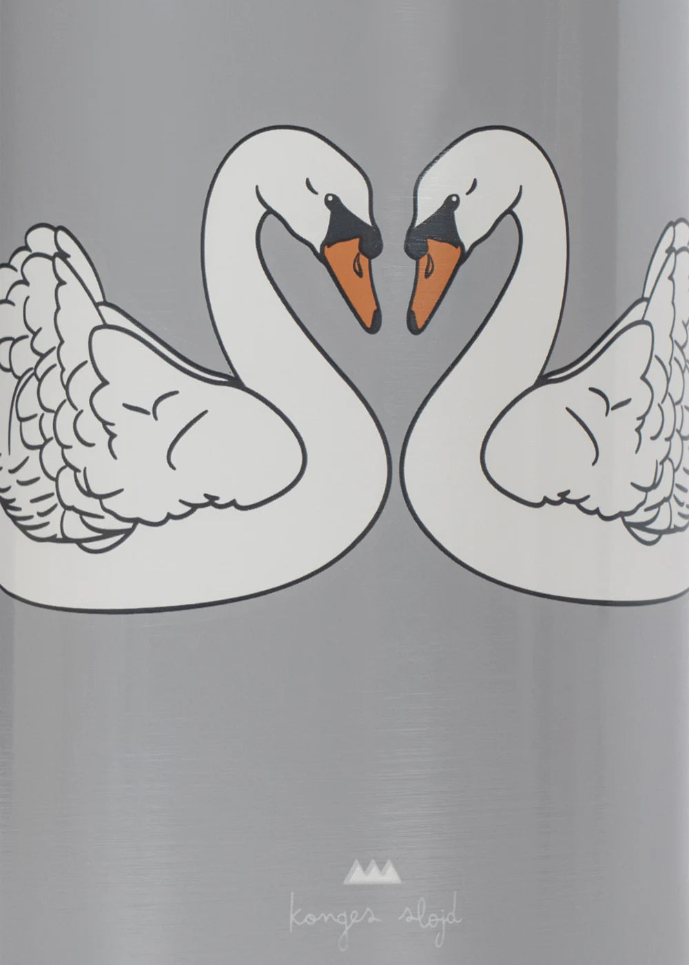 KONGES SLØJD thermosfles kind Swan Blue blauwe drinkfles zwaan