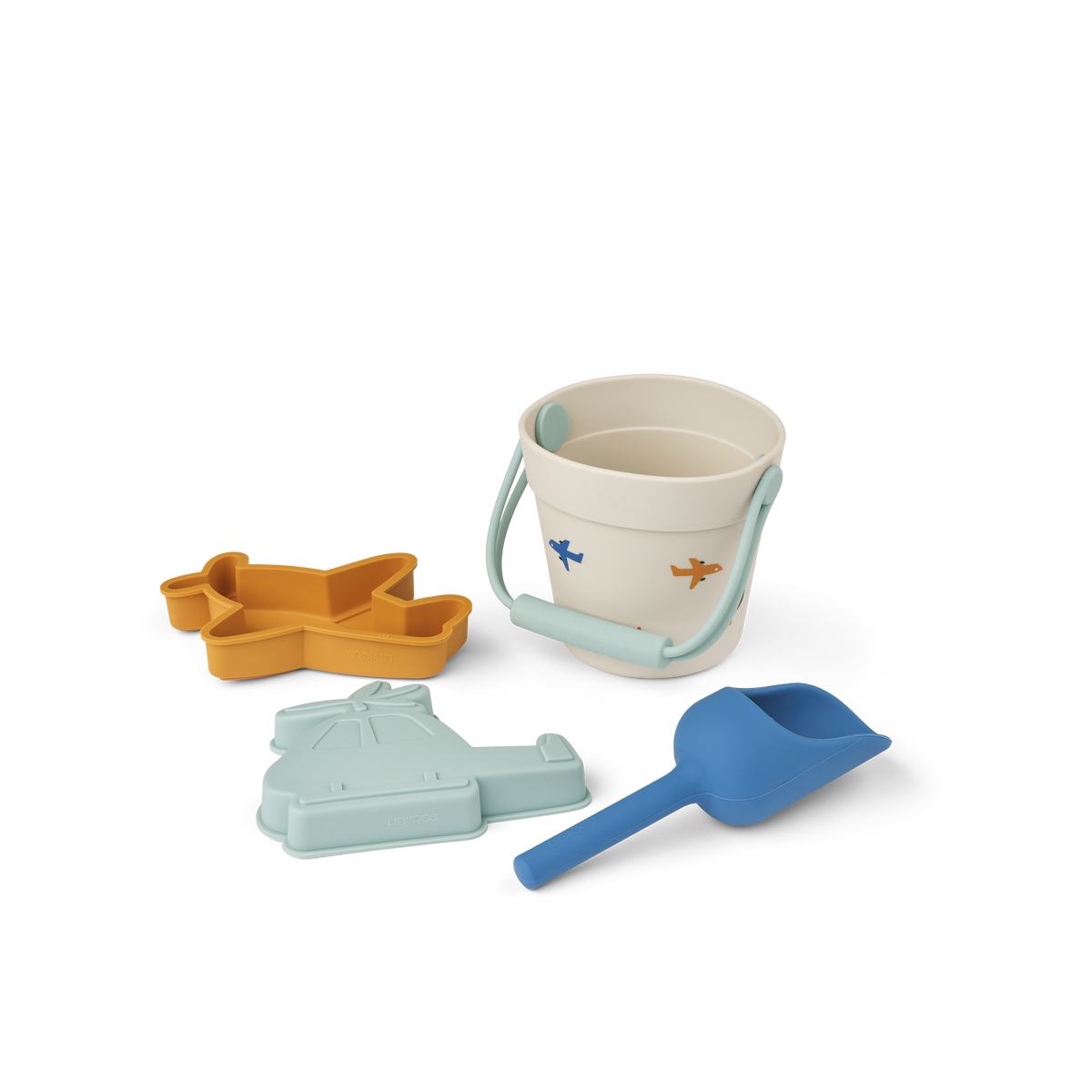 LIEWOOD strandspeelset Kit Mini Aviator Ecru beige blauw