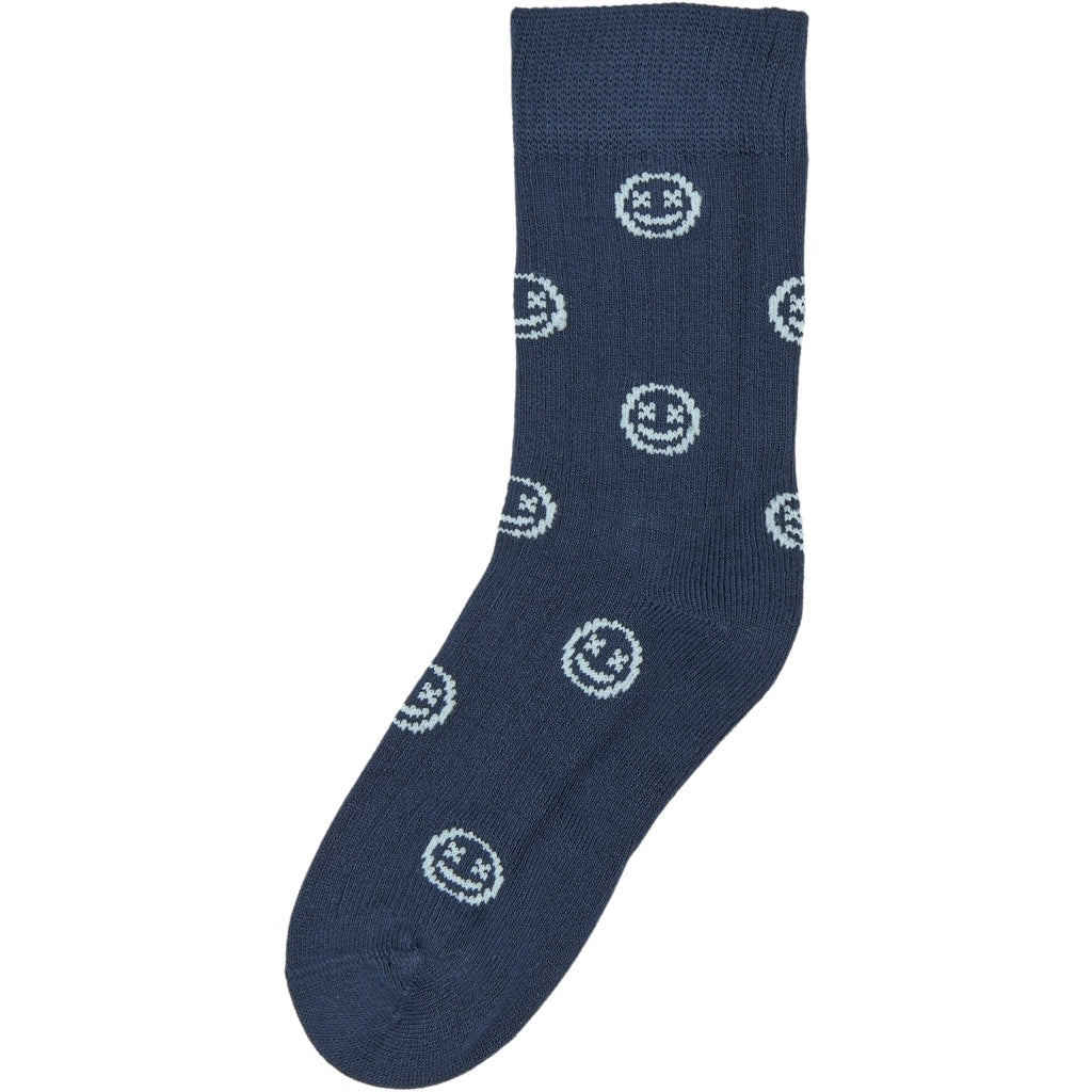 The New sokken kind Moe bamboe set van 3 Blauw