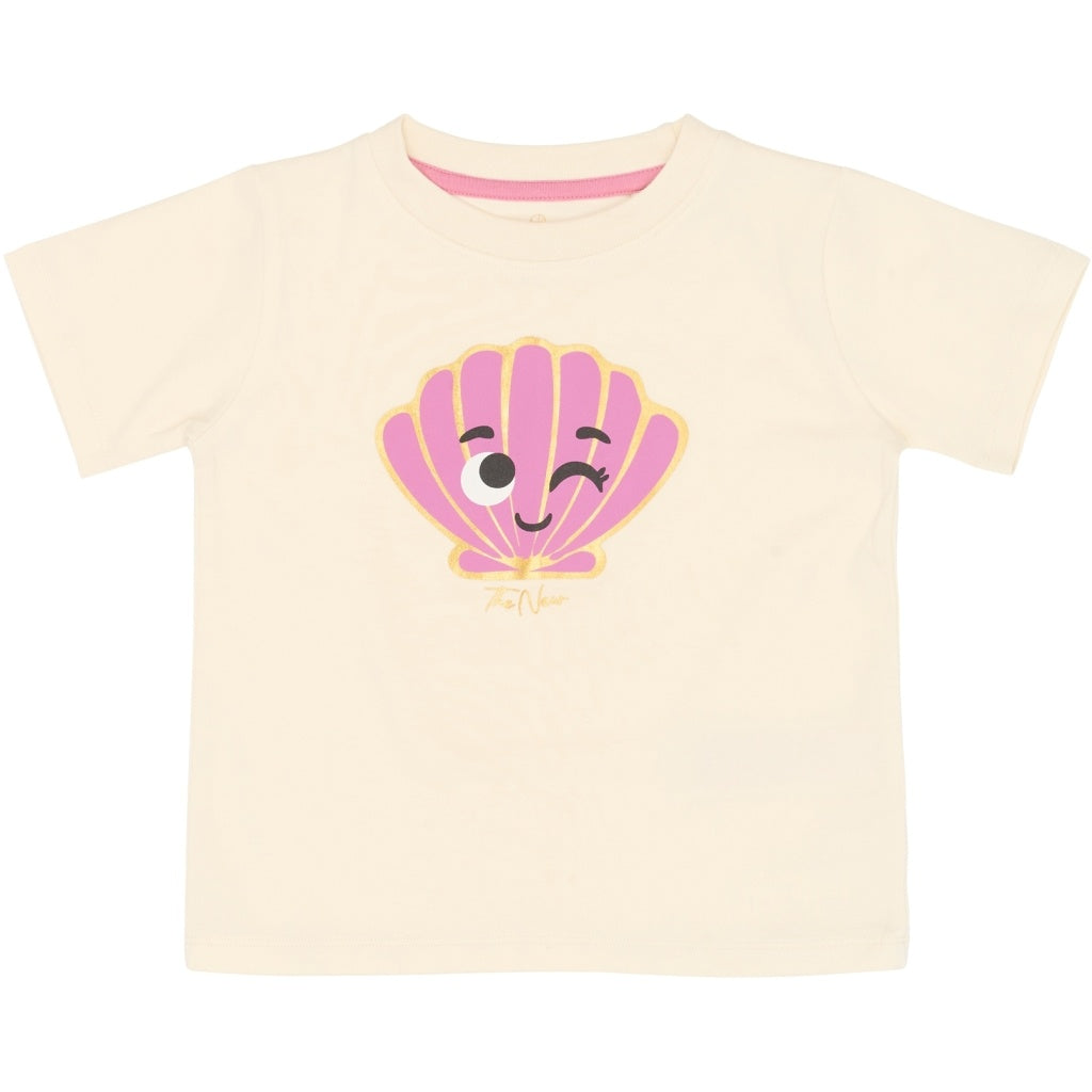 The New shirt meisje Tallulah Tee Gardenia (crèmewit)