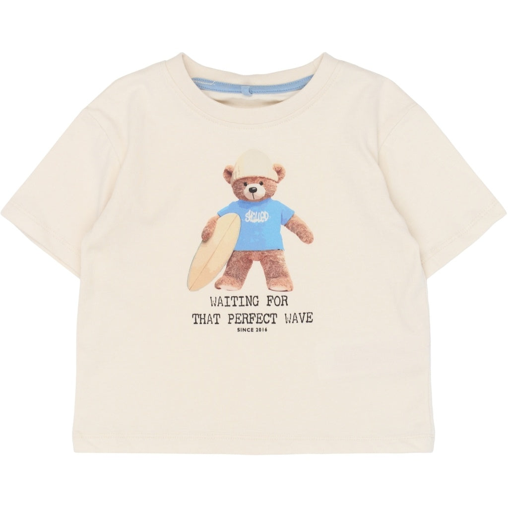 The New shirt jongen Ted Tee Gardenia (crèmewit)