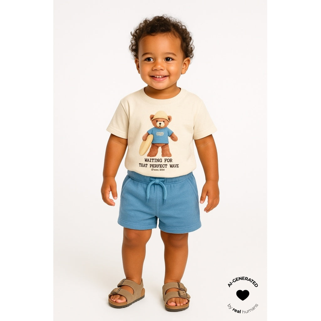 The New shirt jongen Ted Tee Gardenia (crèmewit)