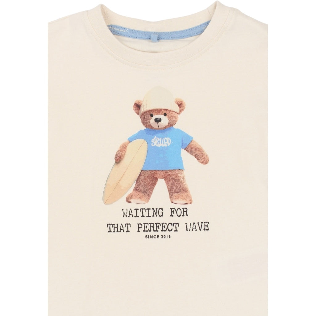 The New shirt jongen Ted Tee Gardenia (crèmewit)