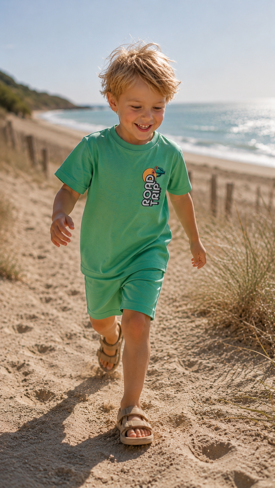 The New shirt jongen Thomas Tee Creme De Menthe (lichtgroen)