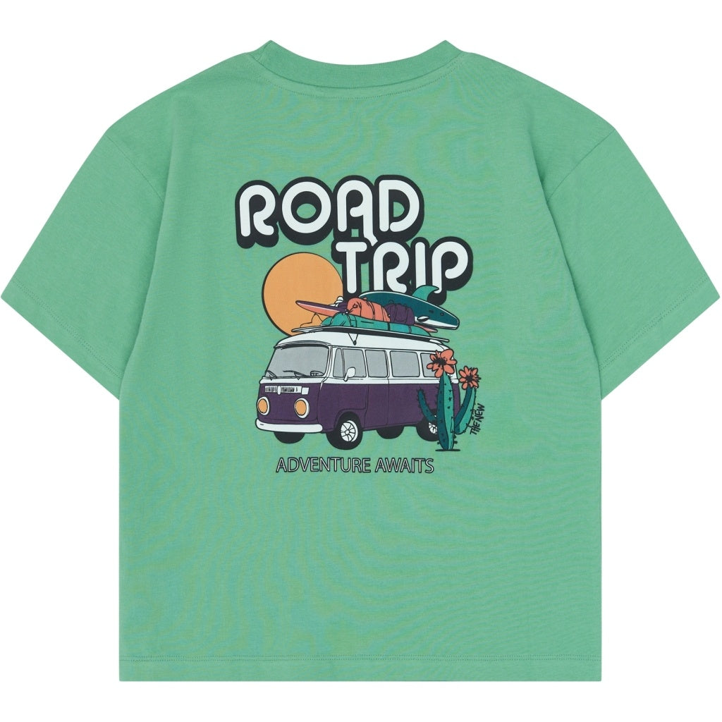 The New shirt jongen Thomas Tee Creme De Menthe (lichtgroen)