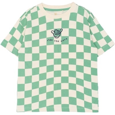 The New shirt jongen Tiago korte mouw Creme De Menthe, lichtgroen