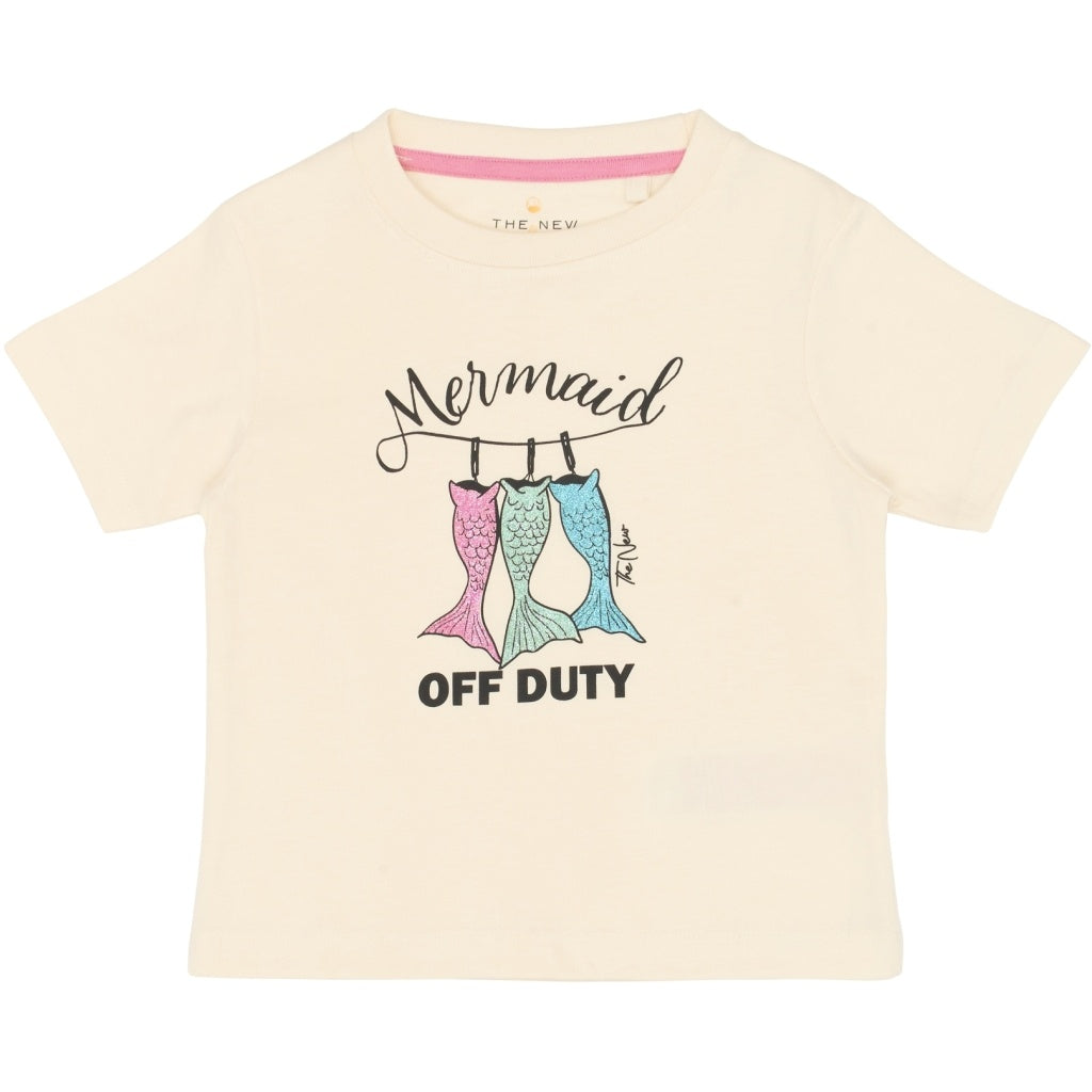 The New shirt meisje Tiara Tee Gardenia (crèmewit)