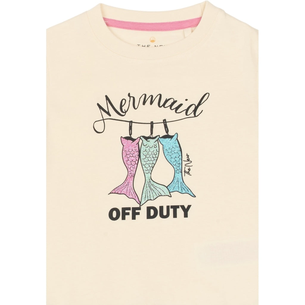 The New shirt meisje Tiara Tee Gardenia (crèmewit)