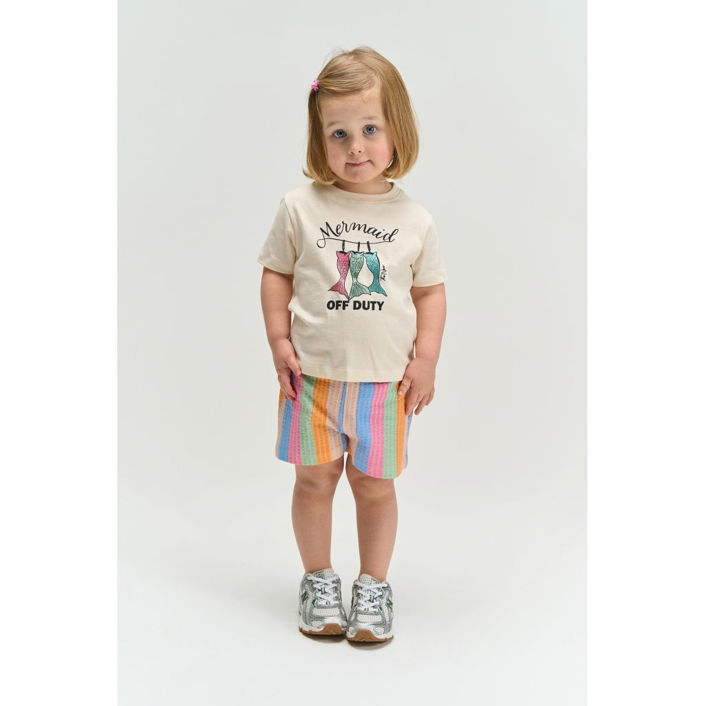 The New shirt meisje Tiara Tee Gardenia (crèmewit)