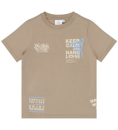 The New shirt jongen Titus Tee Humus (bruin)