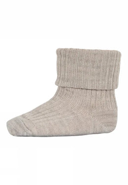 MP DENMARK babysokken Hilde beige melange katoenen sokken