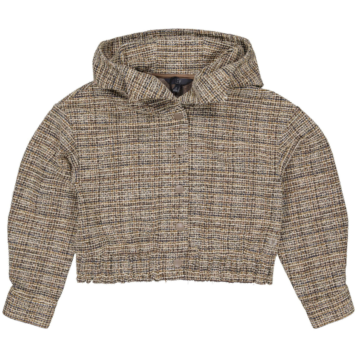 LEVV trui meisje Nelil sweater Dark Taupe taupe