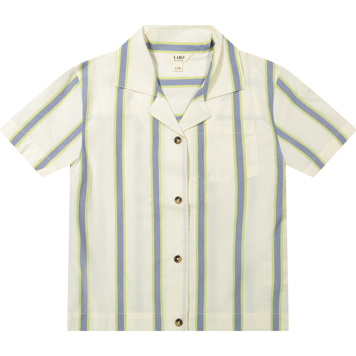 Labo de Colores blouse jongen Nicho gestreept (vanille mêlee)