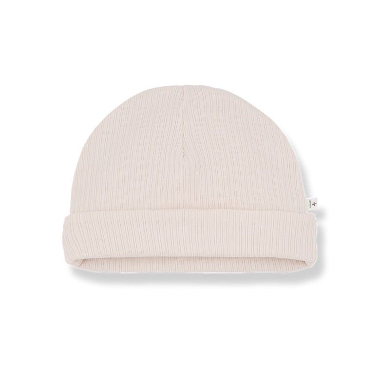 1+ IN THE FAMILY muts baby Kai Old Rose roze beanie